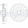Image de Disque De Frein Delphi Bg4943c Abarth