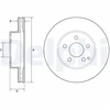 Image de Disque De Frein Delphi Bg4945c Mercedes-Benz