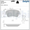 Image de Kit De Plaquettes De Frein, Frein À Disque Lp3551 Delphi Delphi Lp3551 Dacia;Lada;Mercedes-Benz;Nissan;Renault