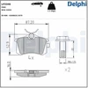 Image de Jeu De Plaquettes De Frein Lp3346 Delphi Delphi Lp3346 Citroen;Opel;Peugeot;Renault;Seat;Volkswagen