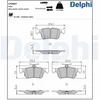 Image de Kit De Plaquettes De Frein, Frein À Disque Lp3607 Delphi Delphi Lp3607 Ford