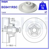 Image de Disque De Frein Delphi Bg9411rsc Renault