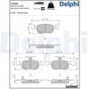 Image de Kit De Plaquettes De Frein, Frein À Disque Lp3633 Delphi Delphi Lp3633 Mazda