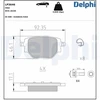 Image de Kit De Plaquettes De Frein, Frein À Disque Lp3646 Delphi Delphi Lp3646 Citroen;Fiat;Jeep;Opel;Peugeot