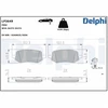 Image de Kit De Plaquettes De Frein, Frein À Disque Lp3649 Delphi Delphi Lp3649 Ford