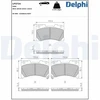 Image de Jeu De Plaquettes De Frein, Frein À Disque Lp3724 Delphi Delphi Lp3724 Toyota
