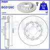 Image de Disque De Frein Delphi Bg5120c Alfa Romeo;Citroen;Ds;Fiat;Jeep;Opel;Peugeot