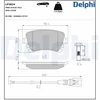 Image de Jeu De Plaquettes De Frein, Frein À Disque Lp3824 Delphi Delphi Lp3824 Bentley