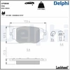 Image de Jeu De Plaquettes De Frein, Frein À Disque Lp3848 Delphi Delphi Lp3848 Citroen;Fiat;Opel;Peugeot;Toyota
