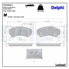 Image de Jeu De Plaquettes De Frein, Frein À Disque Lp2492lc Delphi Delphi Lp2492lc Citroen;Fiat;Opel;Peugeot
