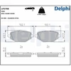 Image de Jeu De Plaquettes De Frein, Frein À Disque Lp3708 Delphi Delphi Lp3708 Mitsubishi;Renault