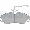 Image de Kit De Plaquettes De Frein, Frein À Disque Lp878 Delphi Delphi Lp878 Citroen;Fiat;Opel;Peugeot;Vauxhall