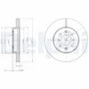 Image de Disque De Frein Delphi Bg2759 Honda;Lotus;Mg;Rover