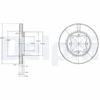 Image de Disque De Frein Delphi Bg2798 Honda;Rover
