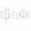 Image de Disque De Frein Delphi Bg2799 Land Rover