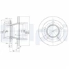 Image de Disque De Frein Delphi Bg2494 Mercedes-Benz