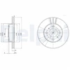 Image de Disque De Frein Delphi Bg2810 Mitsubishi