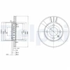 Image de Disque De Frein Delphi Bg2982 Seat;Volkswagen
