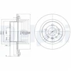 Image de Disque De Frein Delphi Bg2986 Opel;Vauxhall