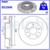 Image de Disque De Frein Delphi Bg2846 Citroen;Fiat;Opel;Peugeot;Toyota
