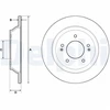 Image de Disque De Frein Delphi Bg4708c Hyundai;Kia