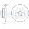 Image de Disque De Frein Delphi Bg4705c Mercedes-Benz