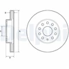 Image de Disque De Frein Delphi Bg4701c Audi;Seat;Skoda;Volkswagen