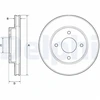 Image de Disque De Frein Delphi Bg4742c Nissan