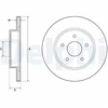 Image de Disque De Frein Delphi Bg4779c Nissan;Renault