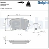 Image de Kit De Plaquettes De Frein, Frein À Disque Lp3247 Delphi Delphi Lp3247 Audi;Seat;Volkswagen