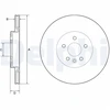 Image de Disque De Frein Delphi Bg4786c Jaguar;Land Rover