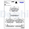Image de Kit De Plaquettes De Frein, Frein À Disque Lp3263 Delphi Delphi Lp3263 Kg Mobility;Ssangyong