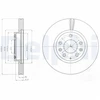 Image de Disque De Frein Delphi Bg4255c Mazda