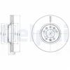 Image de Disque De Frein Delphi Bg4083c Citroen;Fiat;Peugeot;Toyota