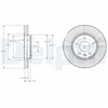Image de Disque De Frein Delphi Bg4092c Chevrolet;Opel;Vauxhall