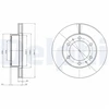 Image de Disque De Frein Delphi Bg4211c Toyota