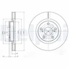 Image de Disque De Frein Delphi Bg4114c Lexus;Toyota