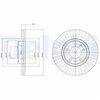 Image de Disque De Frein Delphi Bg3835c Citroen;Opel;Peugeot