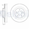 Image de Disque De Frein Delphi Bg4924c Citroen;Mitsubishi;Peugeot