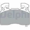 Image de Kit De Plaquettes De Frein, Frein À Disque Lp3366 Delphi Delphi Lp3366 Cadillac;Chevrolet;Opel;Vauxhall