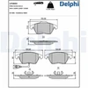 Image de Jeu De Plaquettes De Frein, Frein À Disque Lp3694 Delphi Delphi Lp3694 Audi;Seat;Skoda;Volkswagen