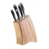 Image de Bloc couteau bambou 5 pièces forgés manche ABS inox Kyu Richardson Sheffield - 697001 - Acier inoxydable - ABS
