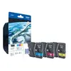 Image de LC985 Rainbow Pack - Pack de 3 - jaune, cyan, magenta - original - blister - cartouche d'encre - pour Brother DCP-J140W, DCP-J315W, DCP-J515W,