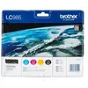 Image de LC985VALBP - Pack de 4 - noir, jaune, cyan, magenta - original - blister - cartouche d'encre - pour Brother DCP-J125, DCP-J140, DCP-J315, DCP-J515,