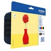 Image de LC121 Value Pack - Noir, jaune, cyan, magenta - original - coque avec sécurité - cartouche d'encre - pour Brother DCP-J132W, DCP-J552DW, DCP-J752DW