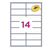 Image de Office Star - Blanc - 99.1 x 38.1 mm 1400 étiquette(s) (100 feuille(s) x 14 étiquettes
