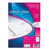 Image de Office Star - Blanc - 99.1 x 93.1 mm 600 étiquette(s) (100 feuille(s) x 6 étiquettes