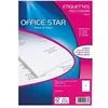 Image de Office Star - Blanc - 199.6 x 289.1 mm 100 étiquette(s) (100 feuille(s) x 1 étiquettes