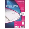 Image de Office Star - Blanc - 70 x 31 mm 2700 étiquette(s) (100 feuille(s) x 27 étiquettes