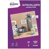 Image de 8 autocollants couleur kraft 100% recyclés - A4 - Jet d'encre ou laser